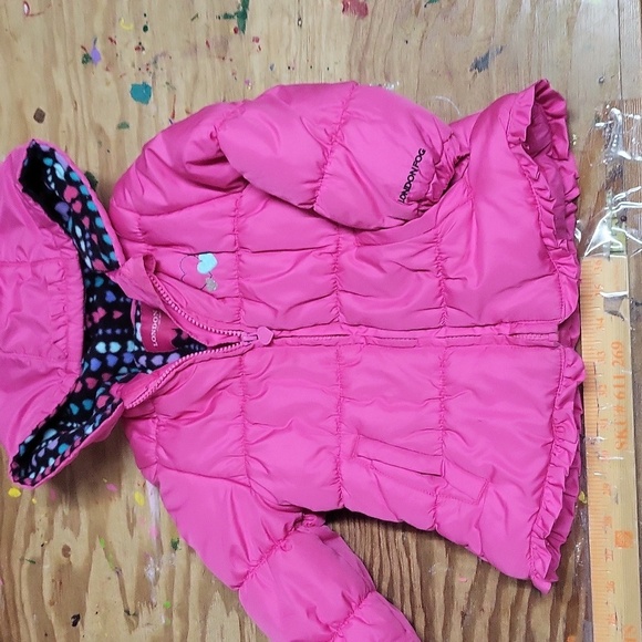 London Fog Toddler Puffer 3 EUC Hot pink - Picture 1 of 5